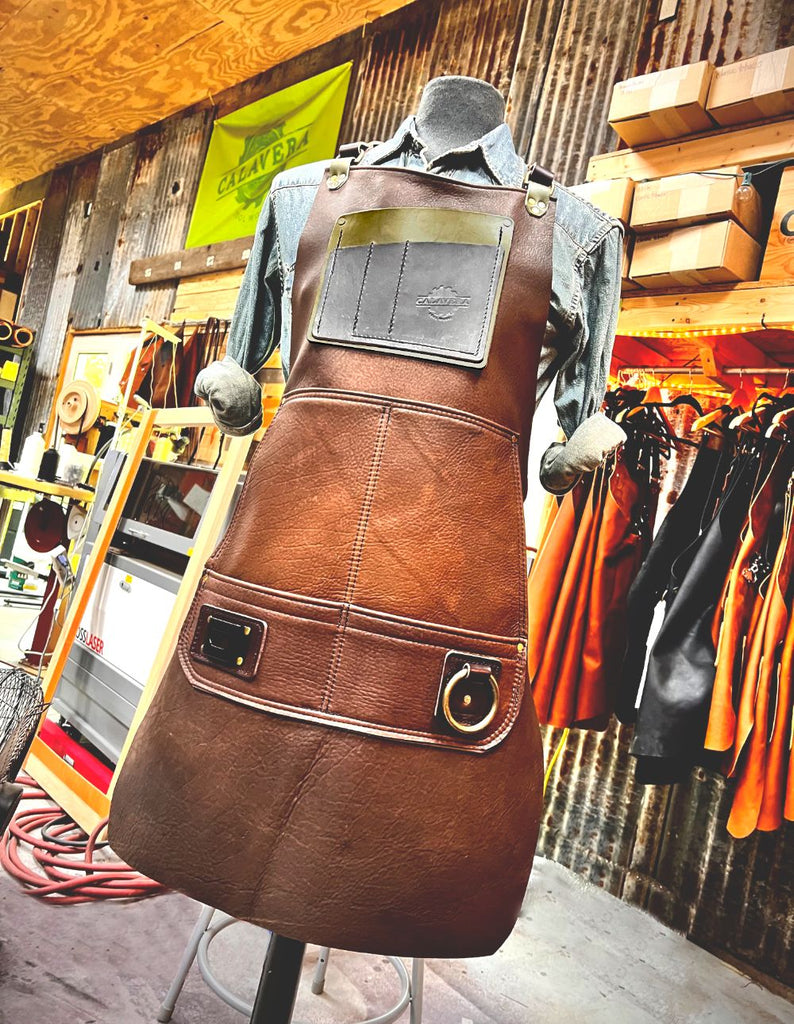Walnut Bison - Leather Work Apron - The Jory Brigham Special