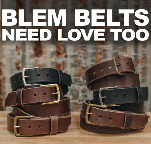 Hot Now Blem Belts + Side Gear!