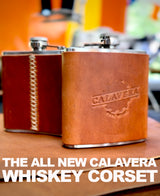 Whiskey Corset - Leather Wrapped Flask
